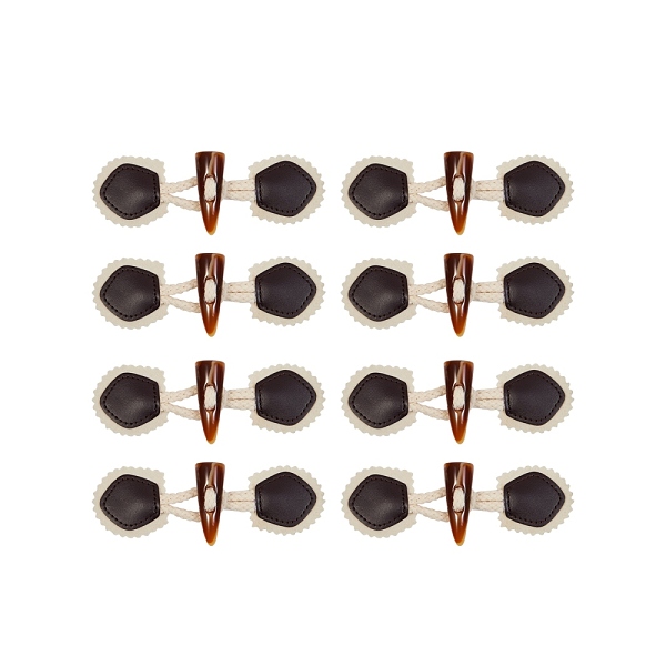 PandaHall Resin Button, PU Leather Thread Horn Toggle Button, Sewing Accessories, 1-Hole, Dyed, Triangle, Beige, 45x150x15mm, 8sets/bag..., Yellow
PandaHall Resin Button, PU Leather Thread Horn Toggle Button, Sewing Accessories, 1-Hole, Dyed, Triangle, Beige, 45x150x15mm, 8sets/bag..., Yellow