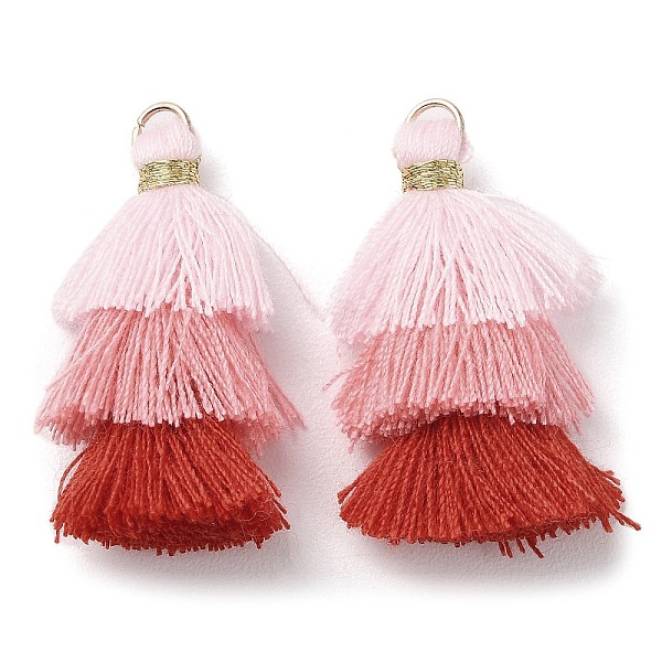 PandaHall Polycotton Tassel Pendant Decorations, with Iron Loops, Lavender Blush, 34~45x4~5mm, Hole: 3mm Polycotton
PandaHall Polycotton Tassel Pendant Decorations, with Iron Loops, Lavender Blush, 34~45x4~5mm, Hole: 3mm Polycotton