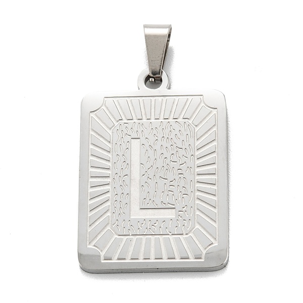 PandaHall 304 Stainless Steel Pendants, Rectangle with Alphabet, Letter.L, 30x20x1.5mm, Hole: 3x6mm 304 Stainless Steel Letter L
PandaHall 304 Stainless Steel Pendants, Rectangle with Alphabet, Letter.L, 30x20x1.5mm, Hole: 3x6mm 304 Stainless Steel Letter L