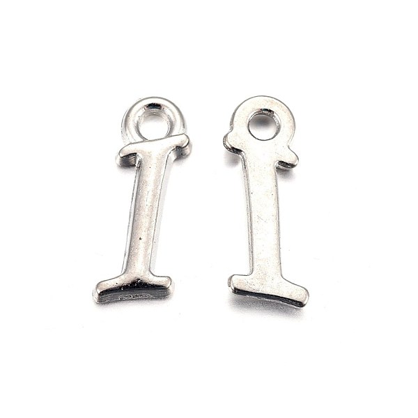 PandaHall Platinum Plated Alloy Letter Pendants, Rack Plating, Cadmium Free & Lead Free, Letter.I, 13x4x2mm, Hole: 1.5mm Alloy Letter I
PandaHall Platinum Plated Alloy Letter Pendants, Rack Plating, Cadmium Free & Lead Free, Letter.I, 13x4x2mm, Hole: 1.5mm Alloy Letter I