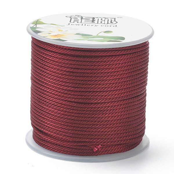 PandaHall Polyester Braided Cords, for Jewelry Making Beading Crafting, Dark Red, 1.5mm, about 21.87 yards(20m)/roll Polyester
PandaHall Polyester Braided Cords, for Jewelry Making Beading Crafting, Dark Red, 1.5mm, about 21.87 yards(20m)/roll Polyester