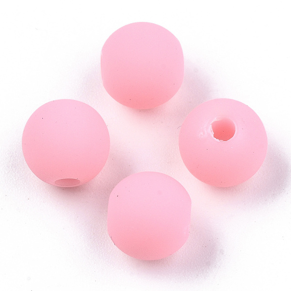 PandaHall Opaque Spray Painted Acrylic Beads, Rubberized Style, Round, Pink, 8x7mm, Hole: 2mm, about 1656pcs/460g Acrylic Round Pink
PandaHall Opaque Spray Painted Acrylic Beads, Rubberized Style, Round, Pink, 8x7mm, Hole: 2mm, about 1656pcs/460g Acrylic Round Pink
