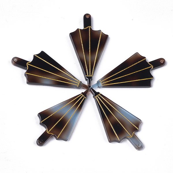 PandaHall Cellulose Acetate(Resin) Pendants, Umbrella, Coconut Brown, 39.5x19~19.5x2.5mm, Hole: 1.2mm Cellulose Acetate Umbrella Brown
PandaHall Cellulose Acetate(Resin) Pendants, Umbrella, Coconut Brown, 39.5x19~19.5x2.5mm, Hole: 1.2mm Cellulose Acetate Umbrella Brown