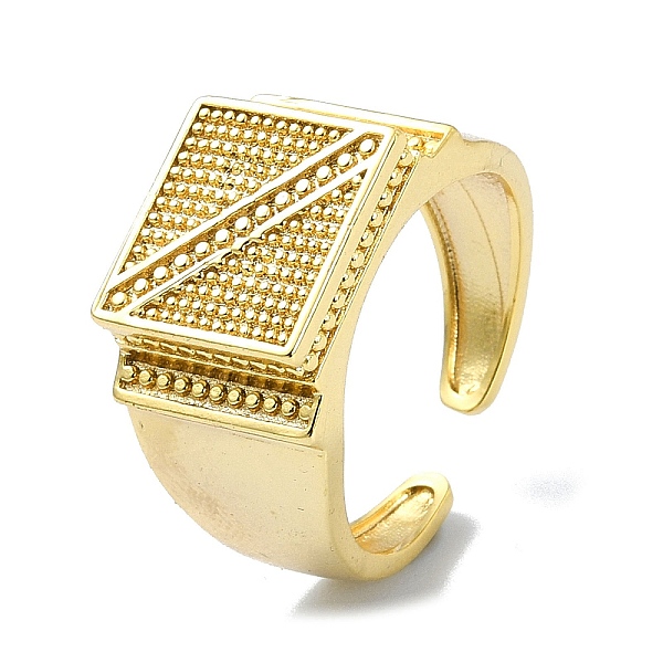 PandaHall Brass Open Cuff Rings, Square Signet Rings, Real 18K Gold Plated, Inner Diameter: 19mm Brass Square
PandaHall Brass Open Cuff Rings, Square Signet Rings, Real 18K Gold Plated, Inner Diameter: 19mm Brass Square