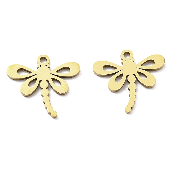 PandaHall Ion Plating(IP) 316L Surgical Stainless Steel Pendants, Laser Cut, Dragonfly Charm, Real 18K Gold Plated, 13x15x1mm, Hole: 1.2mm...
PandaHall Ion Plating(IP) 316L Surgical Stainless Steel Pendants, Laser Cut, Dragonfly Charm, Real 18K Gold Plated, 13x15x1mm, Hole: 1.2mm...