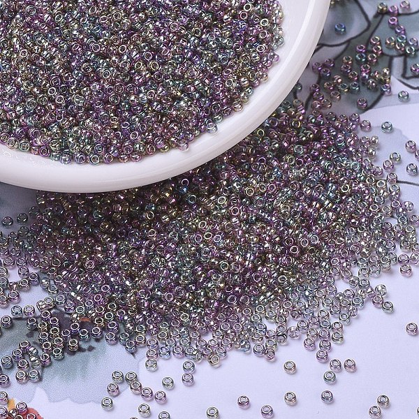 PandaHall MIYUKI Round Rocailles Beads, Japanese Seed Beads, 11/0, (RR2440) Transparent Gray Rainbow Luster, 2x1.3mm, Hole: 0.8mm, about...
PandaHall MIYUKI Round Rocailles Beads, Japanese Seed Beads, 11/0, (RR2440) Transparent Gray Rainbow Luster, 2x1.3mm, Hole: 0.8mm, about...