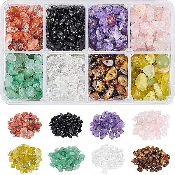 PandaHall 1 Box Gemstone Chips Beads, 8 Styles Natural Irregular Shaped Nugget Loose Beads Energy Stone for Jewelry Making, 5-8mm Mixed...
PandaHall 1 Box Gemstone Chips Beads, 8 Styles Natural Irregular Shaped Nugget Loose Beads Energy Stone for Jewelry Making, 5-8mm Mixed...