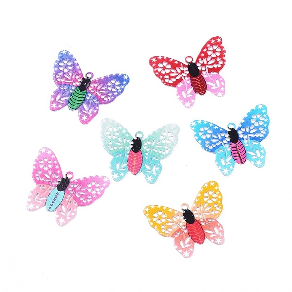 PandaHall Printed Alloy Pendants, Cadmium Free & Lead Free, Hollow, Butterfly, Platinum, Mixed Color, 19x15.5x0.2mm, Hole: 1mm Alloy..., Multicolor
PandaHall Printed Alloy Pendants, Cadmium Free & Lead Free, Hollow, Butterfly, Platinum, Mixed Color, 19x15.5x0.2mm, Hole: 1mm Alloy..., Multicolor