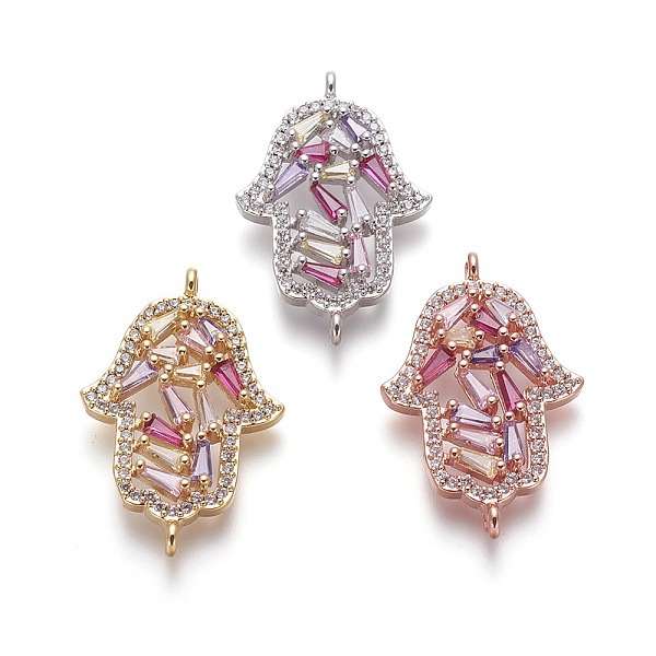 PandaHall Brass Micro Pave Cubic Zirconia Links, Hamsa Hand/Hand of Fatima/Hand of Miriam, Colorful, Mixed Color, 28x18x4mm, Hole: 1.2mm...
PandaHall Brass Micro Pave Cubic Zirconia Links, Hamsa Hand/Hand of Fatima/Hand of Miriam, Colorful, Mixed Color, 28x18x4mm, Hole: 1.2mm...