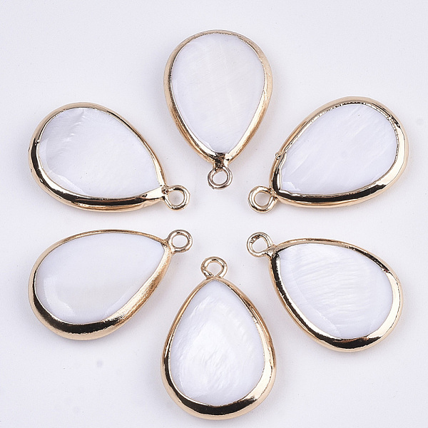 PandaHall Natural Freshwater Shell Pendants, with Golden Plated Brass Open Back Settings, Teardrop, Seashell Color, 23x15x4mm, Hole: 1.8mm...
PandaHall Natural Freshwater Shell Pendants, with Golden Plated Brass Open Back Settings, Teardrop, Seashell Color, 23x15x4mm, Hole: 1.8mm...