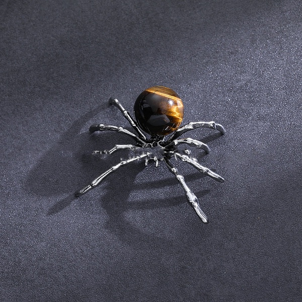 PandaHall Natural Tiger Eye Halloween Home Party Decorations, Spider, 40x47mm Tiger Eye Spider
PandaHall Natural Tiger Eye Halloween Home Party Decorations, Spider, 40x47mm Tiger Eye Spider