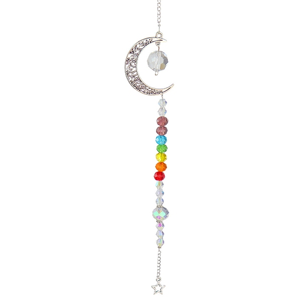 PandaHall Crystal Glass Sun Catcher Pendant, Rainbow Maker, DIY Garden & Home Decoration, Moon, 400mm Glass Moon
PandaHall Crystal Glass Sun Catcher Pendant, Rainbow Maker, DIY Garden & Home Decoration, Moon, 400mm Glass Moon