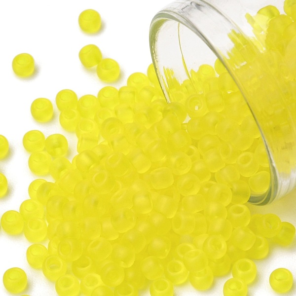 PandaHall TOHO Round Seed Beads, Japanese Seed Beads, (12F) Matte Lemon, 8/0, 3mm, Hole: 1mm, about 10000pcs/pound Glass Yellow
PandaHall TOHO Round Seed Beads, Japanese Seed Beads, (12F) Matte Lemon, 8/0, 3mm, Hole: 1mm, about 10000pcs/pound Glass Yellow