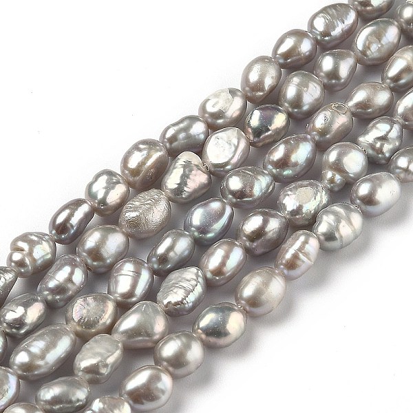 PandaHall Natural Cultured Freshwater Pearl Beads Strands, Two Sides Polished, Dyed, Gray, 6~8x5.5~6.5mm, Hole: 0.6mm, about 45pcs/strand...
PandaHall Natural Cultured Freshwater Pearl Beads Strands, Two Sides Polished, Dyed, Gray, 6~8x5.5~6.5mm, Hole: 0.6mm, about 45pcs/strand...