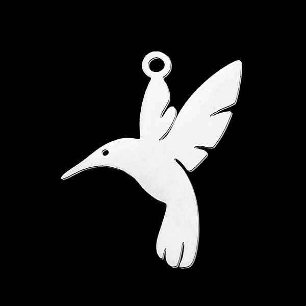 PandaHall 201 Stainless Steel Pendants, Laser Cut, Hummingbird, Stainless Steel Color, 22x18.5x1mm, Hole: 1.5mm 201 Stainless Steel Bird
PandaHall 201 Stainless Steel Pendants, Laser Cut, Hummingbird, Stainless Steel Color, 22x18.5x1mm, Hole: 1.5mm 201 Stainless Steel Bird