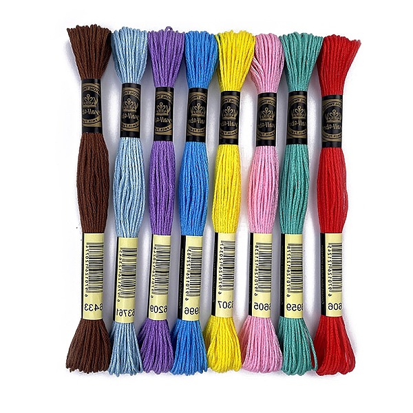 PandaHall 8 Skeins 8 Colors 6-Ply Crochet Threads, Embroidery Floss, Mercerized Cotton Yarn for Lace Hand Knitting, Mixed Color, 1mm, about..., Multicolor
PandaHall 8 Skeins 8 Colors 6-Ply Crochet Threads, Embroidery Floss, Mercerized Cotton Yarn for Lace Hand Knitting, Mixed Color, 1mm, about..., Multicolor