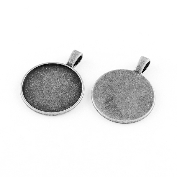 PandaHall Flat Round Tibetan Style Alloy Pendant Cabochon Settings, Plain Edge Bezel Cups, Cadmium Free & Lead Free, Antique Silver, Tray...
PandaHall Flat Round Tibetan Style Alloy Pendant Cabochon Settings, Plain Edge Bezel Cups, Cadmium Free & Lead Free, Antique Silver, Tray...
