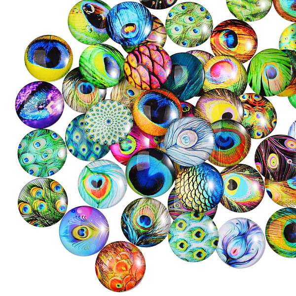 PandaHall 70Pcs Flatback Glass Cabochons for DIY Projects, Dome/Half Round, Mixed Color, 25x6mm Glass Half Round Multicolor
PandaHall 70Pcs Flatback Glass Cabochons for DIY Projects, Dome/Half Round, Mixed Color, 25x6mm Glass Half Round Multicolor