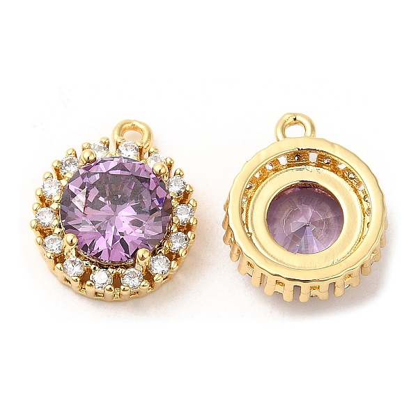 PandaHall Brass and Clear Cubic Zirconia Pendants, Flat Round, Real 18K Gold Plated, 14x12x5.5mm, Hole: 1.2mm Brass+Cubic Zirconia Flat..., Purple
PandaHall Brass and Clear Cubic Zirconia Pendants, Flat Round, Real 18K Gold Plated, 14x12x5.5mm, Hole: 1.2mm Brass+Cubic Zirconia Flat..., Purple