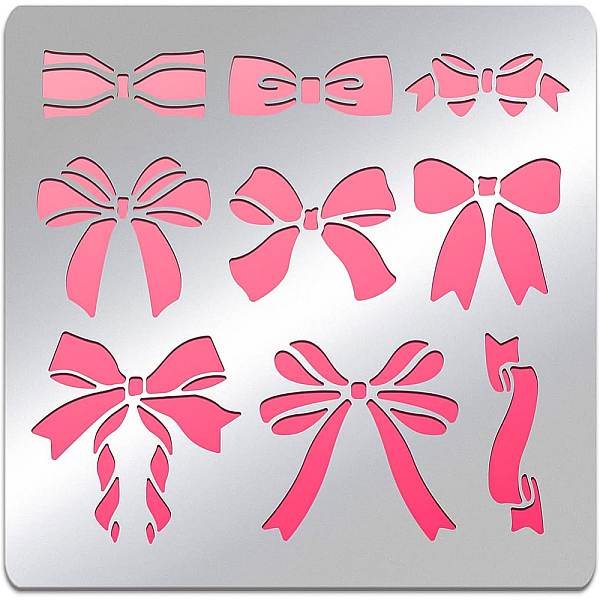 PandaHall BENECREAT Bowknot Theme Stainless Steel Stencil Template, 15.6x15.6cm Ribbon Metal Journal Stencils Templates Tool for Wood...
PandaHall BENECREAT Bowknot Theme Stainless Steel Stencil Template, 15.6x15.6cm Ribbon Metal Journal Stencils Templates Tool for Wood...