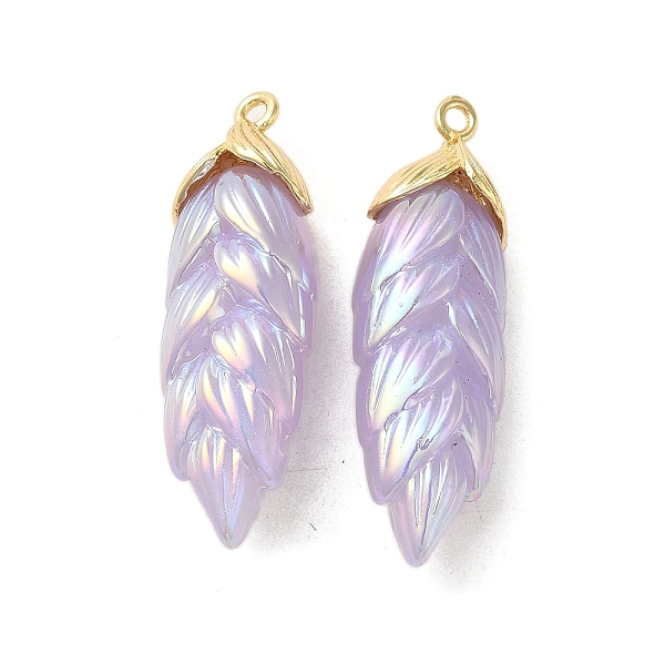 PandaHall Rainbow Iridescent Plating Resin Pendants, Glitter Leaf Charms with Golden Plated Alloy Findings, Plum, 35x11x8mm, Hole: 1.6mm..., Purple
PandaHall Rainbow Iridescent Plating Resin Pendants, Glitter Leaf Charms with Golden Plated Alloy Findings, Plum, 35x11x8mm, Hole: 1.6mm..., Purple