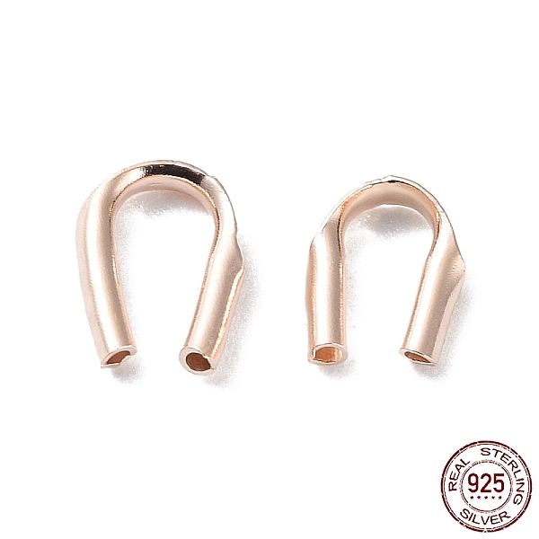 PandaHall Rhodium Plated 925 Sterling Silver Wire Guardians, Rose Gold, 5.5x4.5x1mm, Hole: 0.6mm Sterling Silver
PandaHall Rhodium Plated 925 Sterling Silver Wire Guardians, Rose Gold, 5.5x4.5x1mm, Hole: 0.6mm Sterling Silver