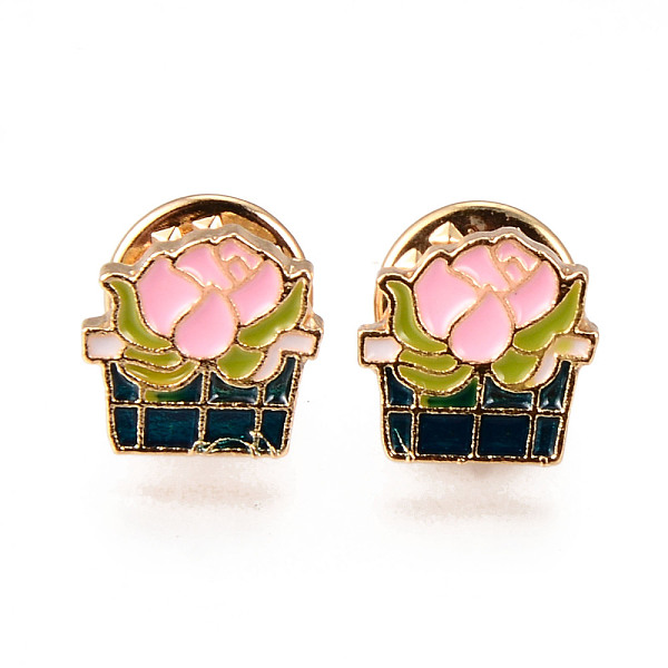 PandaHall Alloy Enamel Brooches, Enamel Pin, with Brass Butterfly Clutches, Flower, Light Gold, Cadmium Free & Nickel Free & Lead Free, Pink...
PandaHall Alloy Enamel Brooches, Enamel Pin, with Brass Butterfly Clutches, Flower, Light Gold, Cadmium Free & Nickel Free & Lead Free, Pink...