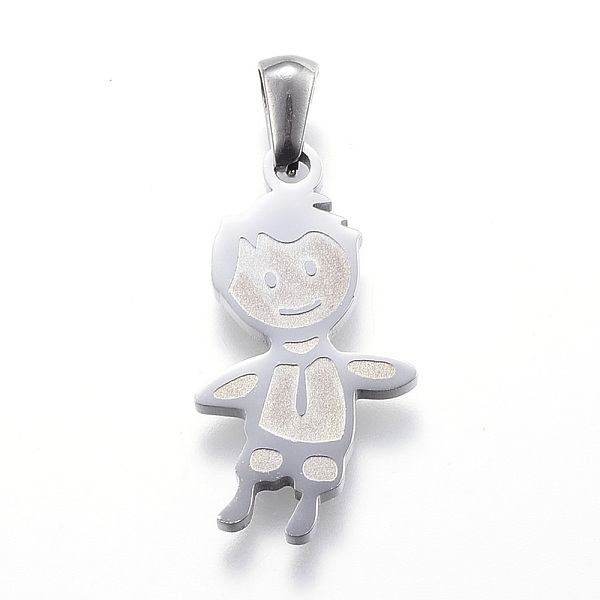 PandaHall 304 Stainless Steel Pendants, Boy, Stainless Steel Color, 25.5x13.5x2mm, Hole: 3x6mm 304 Stainless Steel Human
PandaHall 304 Stainless Steel Pendants, Boy, Stainless Steel Color, 25.5x13.5x2mm, Hole: 3x6mm 304 Stainless Steel Human