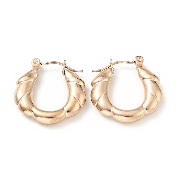 PandaHall Ion Plating(IP) 304 Stainless Steel Twist Rope Hoop Earrings for Women, Rose Gold, 21x20x4mm, Pin: 0.8mm 304 Stainless Steel Round
PandaHall Ion Plating(IP) 304 Stainless Steel Twist Rope Hoop Earrings for Women, Rose Gold, 21x20x4mm, Pin: 0.8mm 304 Stainless Steel Round