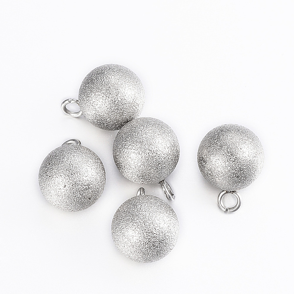 PandaHall 304 Stainless Steel Charms, Textured, Frosted, Round, Stainless Steel Color, 11x8mm, Hole: 2mm 304 Stainless Steel Round
PandaHall 304 Stainless Steel Charms, Textured, Frosted, Round, Stainless Steel Color, 11x8mm, Hole: 2mm 304 Stainless Steel Round