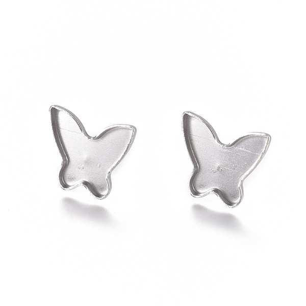PandaHall 304 Stainless Steel Stud Earring Findings, Earring Settings, Butterfly, Stainless Steel Color, Tray: 13.5x13mm, 12.5x14mm, Pin...
PandaHall 304 Stainless Steel Stud Earring Findings, Earring Settings, Butterfly, Stainless Steel Color, Tray: 13.5x13mm, 12.5x14mm, Pin...