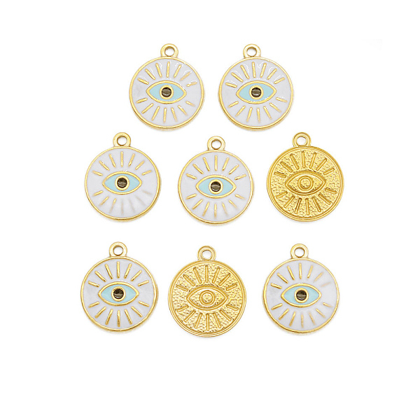 PandaHall Stainless Steel Enamel Pendant, Evil Eyes, Flat Round, 20x17x2mm, Hole: 1.5mm Stainless Steel+Enamel Flat Round
PandaHall Stainless Steel Enamel Pendant, Evil Eyes, Flat Round, 20x17x2mm, Hole: 1.5mm Stainless Steel+Enamel Flat Round