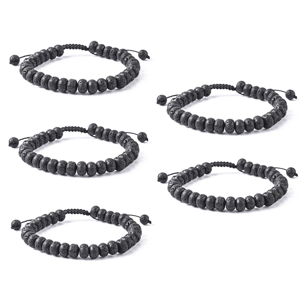 PandaHall Adjustable Natural Lava Rock Braided Bead Bracelets, with Nylon Cord, 2 inch~2-1/2 inch(5.2~6.6cm) Lava Rock
PandaHall Adjustable Natural Lava Rock Braided Bead Bracelets, with Nylon Cord, 2 inch~2-1/2 inch(5.2~6.6cm) Lava Rock