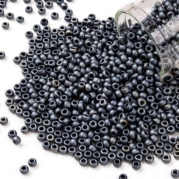 PandaHall TOHO Round Seed Beads, Japanese Seed Beads, (612) Matte Color Gun Metal, 8/0, 3mm, Hole: 1mm, about 222pcs/10g Glass Black
PandaHall TOHO Round Seed Beads, Japanese Seed Beads, (612) Matte Color Gun Metal, 8/0, 3mm, Hole: 1mm, about 222pcs/10g Glass Black