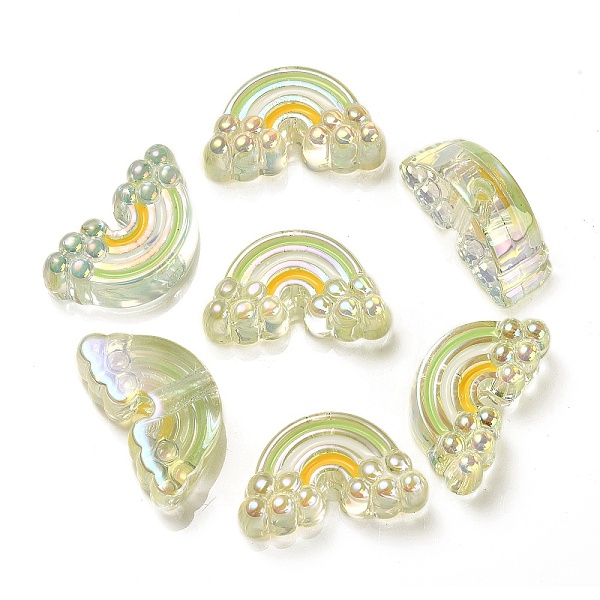 PandaHall UV Plating Rainbow Iridescent Acrylic Enamel Beads, Rainbow, Green Yellow, 17x29x11mm, Hole: 3.5mm Acrylic Rainbow
PandaHall UV Plating Rainbow Iridescent Acrylic Enamel Beads, Rainbow, Green Yellow, 17x29x11mm, Hole: 3.5mm Acrylic Rainbow