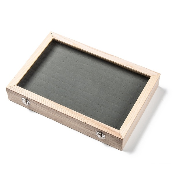 PandaHall Wooden Ring Presentation Boxes, with Glass, 100 Slots Ring Storage Display Box with Transparent Lid, Rectangle, Antique White..., Orange
PandaHall Wooden Ring Presentation Boxes, with Glass, 100 Slots Ring Storage Display Box with Transparent Lid, Rectangle, Antique White..., Orange