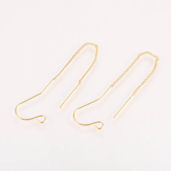 PandaHall Brass Stud Earring Findings, with Loop, Ear Threads, Nickel Free, Real 18K Gold Plated, 70~72mm, Hole: 2mm, Pin: 0.8mm Brass...
PandaHall Brass Stud Earring Findings, with Loop, Ear Threads, Nickel Free, Real 18K Gold Plated, 70~72mm, Hole: 2mm, Pin: 0.8mm Brass...