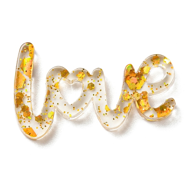 PandaHall Transparent Acrylic Cabochons, with Sequin, Word LOVE, Gold, 14.5x24x2mm Acrylic Word Gold
PandaHall Transparent Acrylic Cabochons, with Sequin, Word LOVE, Gold, 14.5x24x2mm Acrylic Word Gold