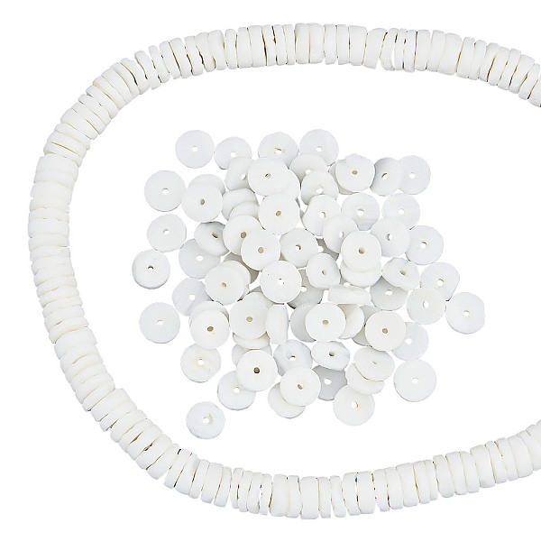 PandaHall About 275 Pcs White Shell Heishi Beads, 6mm Coin Disc Heishi Beads Flat Round Spacer Beads Shell Loose Charm Beads for DIY...
PandaHall About 275 Pcs White Shell Heishi Beads, 6mm Coin Disc Heishi Beads Flat Round Spacer Beads Shell Loose Charm Beads for DIY...