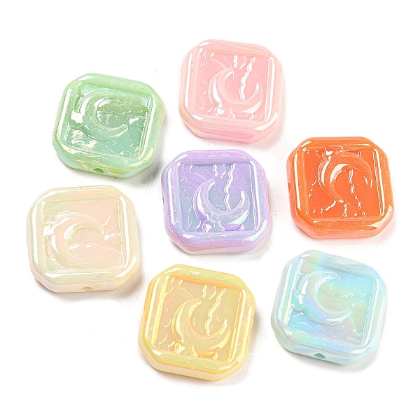 PandaHall Opaque Acrylic Beads, AB Color Plated, Square with Moon, Mixed Color, 22.5x22.5x6mm, Hole: 2mm, hole: 2mm, about 188pcs/500g..., Multicolor
PandaHall Opaque Acrylic Beads, AB Color Plated, Square with Moon, Mixed Color, 22.5x22.5x6mm, Hole: 2mm, hole: 2mm, about 188pcs/500g..., Multicolor