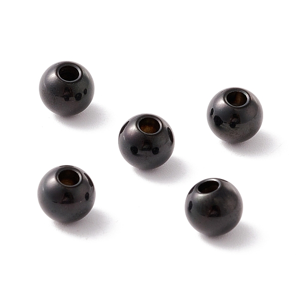 PandaHall 202 Stainless Steel Beads, Half Drilled, Round, Electrophoresis Black, 6x5.5mm, Half Hole: 2mm 202 Stainless Steel Round
PandaHall 202 Stainless Steel Beads, Half Drilled, Round, Electrophoresis Black, 6x5.5mm, Half Hole: 2mm 202 Stainless Steel Round