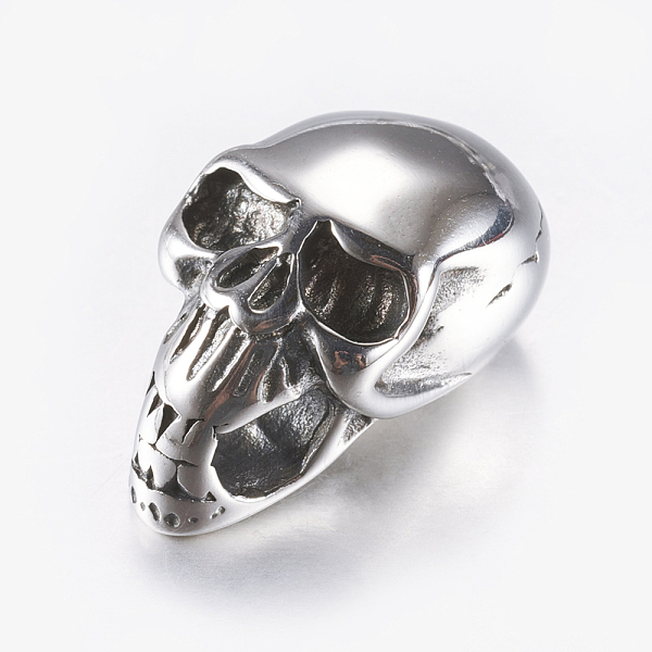 PandaHall 316 Surgical Stainless Steel Cord Ends, End Caps, Skull, Antique Silver, 23.5x14.5x14mm, Inner Diameter: 7mm 316 Surgical...
PandaHall 316 Surgical Stainless Steel Cord Ends, End Caps, Skull, Antique Silver, 23.5x14.5x14mm, Inner Diameter: 7mm 316 Surgical...
