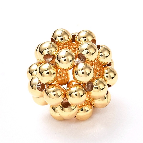 PandaHall Round Woven Beads, with Brass Beads, Golden, 16mm, Hole: 3.5mm Brass Round Multicolor
PandaHall Round Woven Beads, with Brass Beads, Golden, 16mm, Hole: 3.5mm Brass Round Multicolor