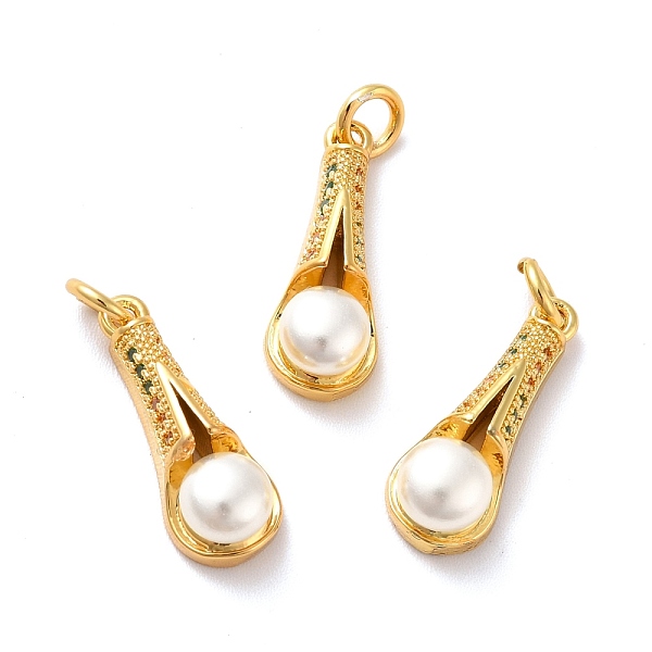 PandaHall Rack Plating Brass Micro Pave Cubic Zirconia Pendants, with Pearl Beads and Jump Rings, Teardrop, Golden, 19x7x6mm, Hole: 3mm..., White
PandaHall Rack Plating Brass Micro Pave Cubic Zirconia Pendants, with Pearl Beads and Jump Rings, Teardrop, Golden, 19x7x6mm, Hole: 3mm..., White