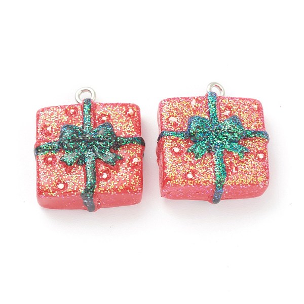 PandaHall Resin Pendants, for Christmas Festival, with Platinum Iron Peg Bail, Glitter Powder, Gift, Red, 23x20x10mm, Hole: 2mm Resin Box...
PandaHall Resin Pendants, for Christmas Festival, with Platinum Iron Peg Bail, Glitter Powder, Gift, Red, 23x20x10mm, Hole: 2mm Resin Box...