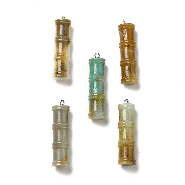 PandaHall Natural Flower Amazonite Pendants, Bamboo Stick Charms, with Stainless Steel Color Tone 304 Stainless Steel Loops, 45x12.5mm, Hole...
PandaHall Natural Flower Amazonite Pendants, Bamboo Stick Charms, with Stainless Steel Color Tone 304 Stainless Steel Loops, 45x12.5mm, Hole...