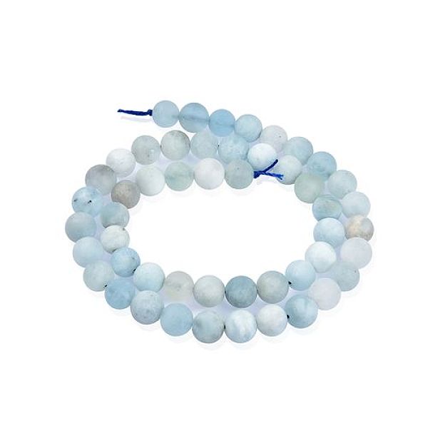 PandaHall Natural Aquamarine Beads Strands, Frosted, Round, 8mm, Hole: 1mm, about 48~49pcs/Strand, 15.35 inch(39cm) Aquamarine Round
PandaHall Natural Aquamarine Beads Strands, Frosted, Round, 8mm, Hole: 1mm, about 48~49pcs/Strand, 15.35 inch(39cm) Aquamarine Round