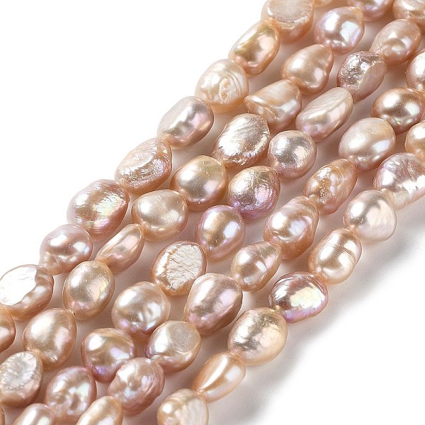 PandaHall Natural Keshi Pearl Beads Strands, Cultured Freshwater Pearl, Baroque Pearls, Two Side Polished, Grade 3A+, Bisque, 8~9x7~8x6~8mm..., Orange
PandaHall Natural Keshi Pearl Beads Strands, Cultured Freshwater Pearl, Baroque Pearls, Two Side Polished, Grade 3A+, Bisque, 8~9x7~8x6~8mm..., Orange