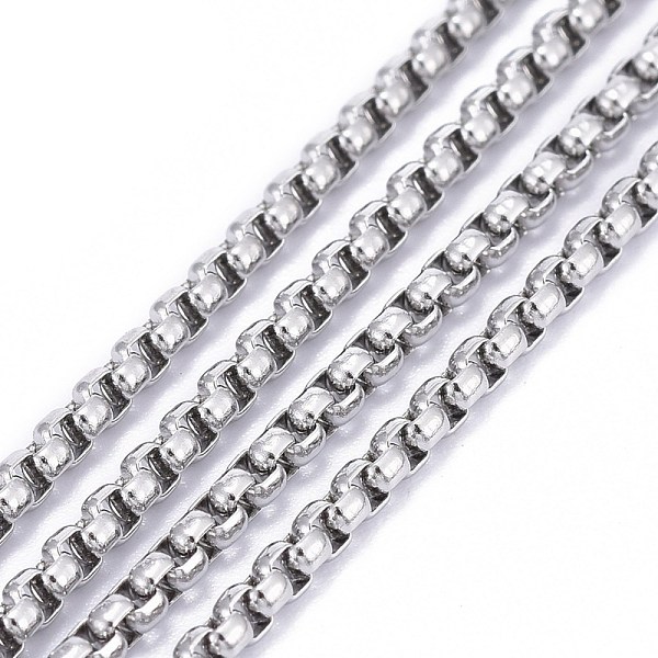 PandaHall 304 Stainless Steel Box Chains, with Spool, Unwelded, Stainless Steel Color, Link: 2x2mm, about 32.8 Feet(10m)/roll 304 Stainless...
PandaHall 304 Stainless Steel Box Chains, with Spool, Unwelded, Stainless Steel Color, Link: 2x2mm, about 32.8 Feet(10m)/roll 304 Stainless...