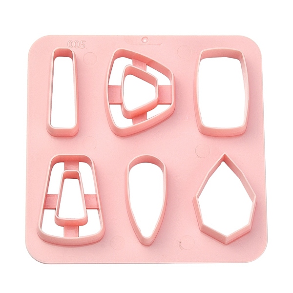 PandaHall ABS Cookie Cutters, Trapezoid/Teardrop/Rectangle, Pink, 100x100mm Plastic Square Pink
PandaHall ABS Cookie Cutters, Trapezoid/Teardrop/Rectangle, Pink, 100x100mm Plastic Square Pink